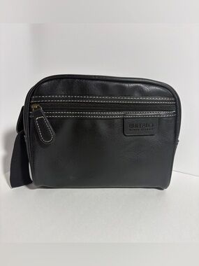 Authentic Buffalo David Bitton Men's Black Wristlet Pouch